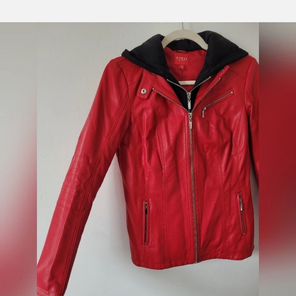 GUESS Leather Jacket - Picture 6 of 9